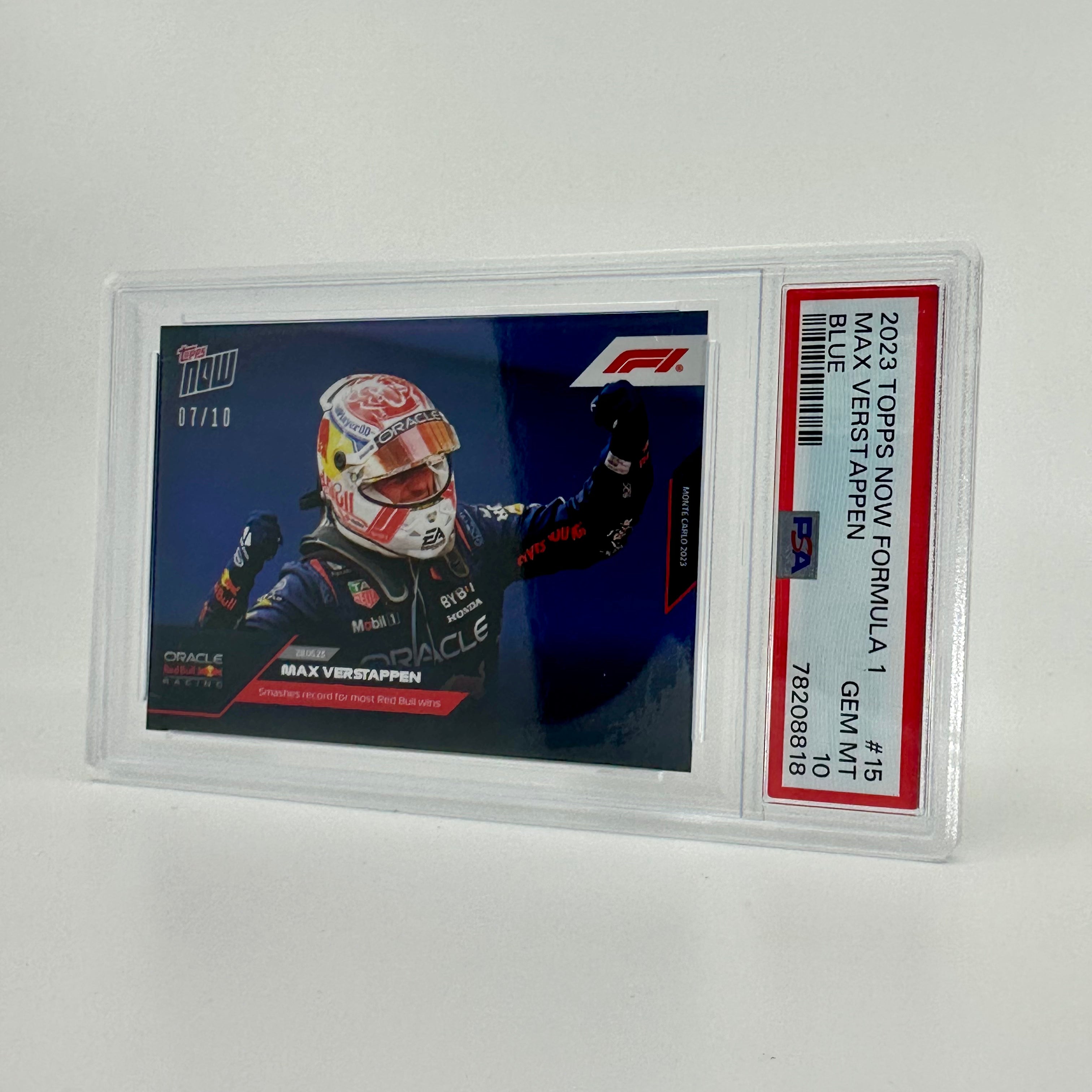 PSA 10 Graded 2007/10 Max Verstappen #15 Blue Racing Card - Perfect for Collectors, Sports Memorabilia Fans & Formula 1 Enthusiasts