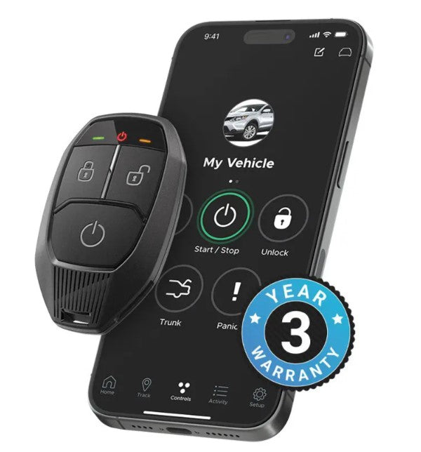 Compustar PRO G18 2-Way LED Remote Car Starter Kit - Perfect for Cold Winters & Hot Summers | Easy Vehicle Warm-Up & Cool Down