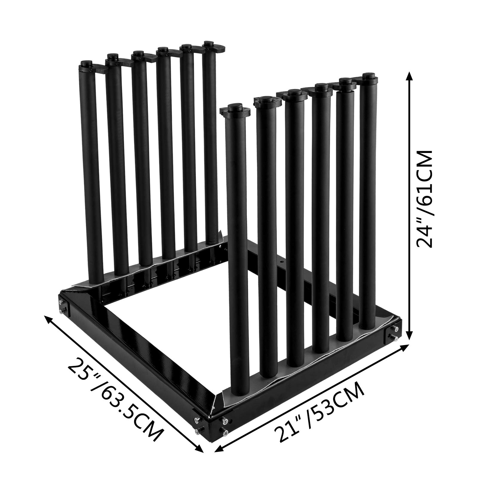 Best 5-Lite Auto Windshield Rack for Trucks - Heavy Duty Steel Construction with PVC Pad & Foam Padding - 24-Inch Height for Secure Glass Transportation - Perfect for Auto Shops, Glass Installers & DIY Car Repairs