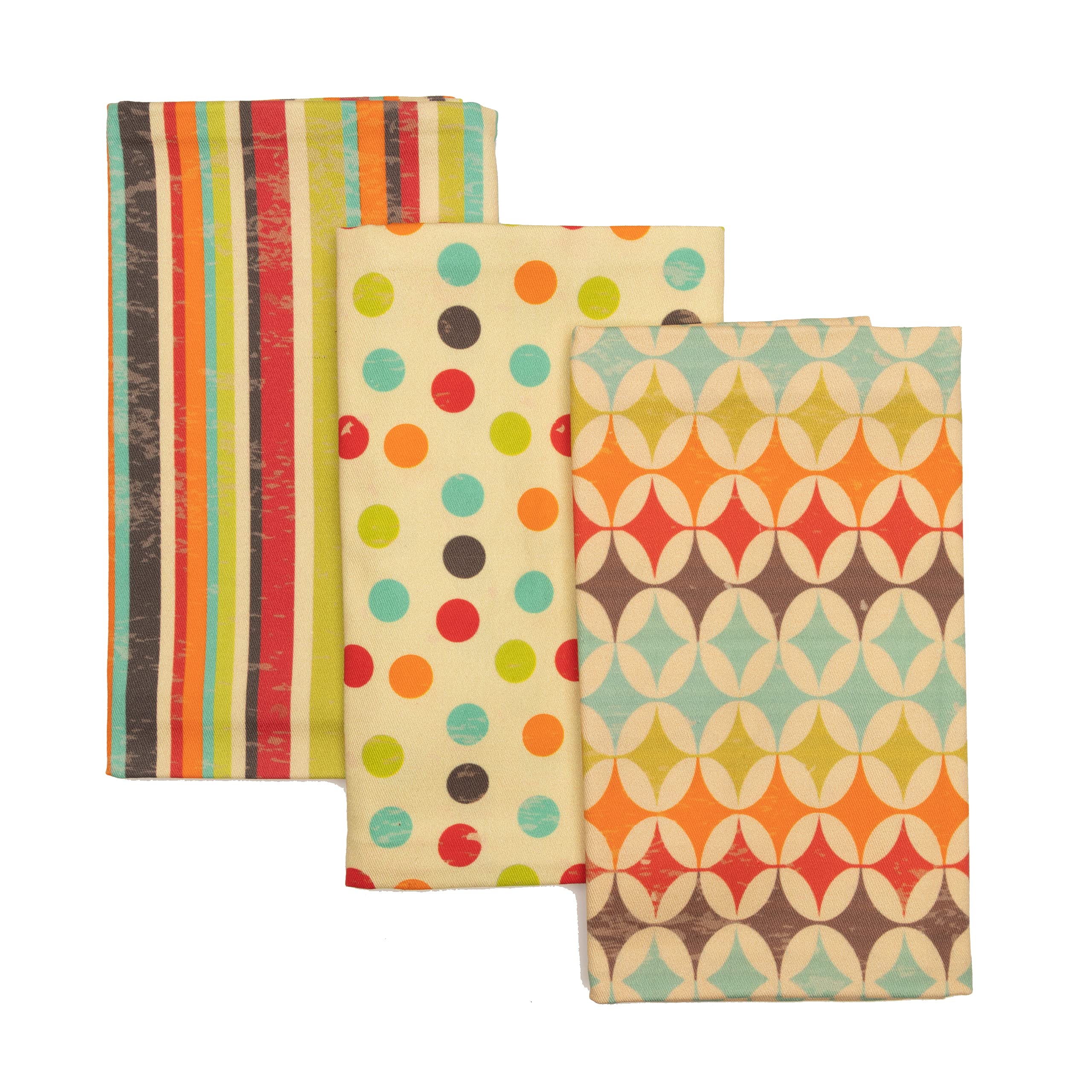 Vintage Style Kitchen Towels Set of 3 - 18