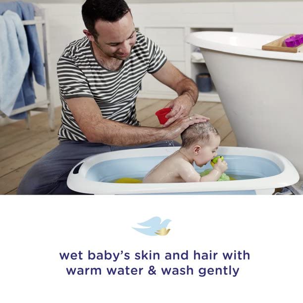 Baby Dove Tip to Toe Wash Rich Moisture - 13 oz, Pack of 5 | Gentle Baby Body Wash & Shampoo for Sensitive Skin | Newborn Bath Time & Daily Baby Care Essentials