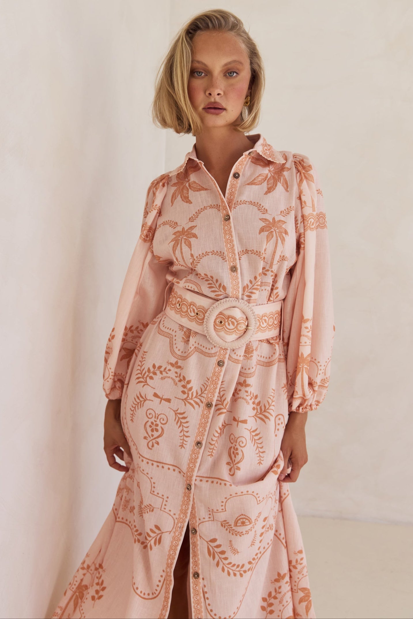 Xander Maxi Dress in Peach - Flowy Summer Dress for Women, Beach Wedding & Vacation Outfit