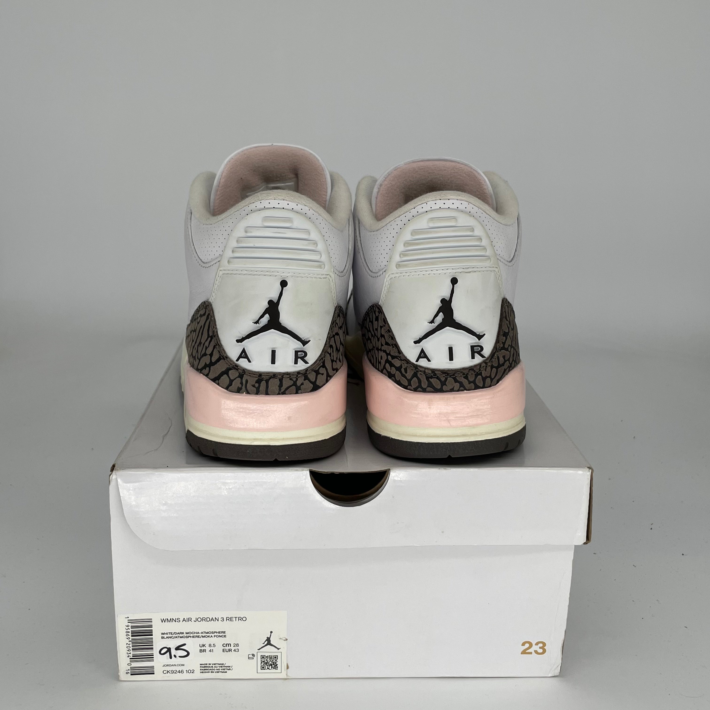 AIR JORDAN 3 NEAPOLITAN Women's Sneakers Size 9.5/11W - Style CK9246-102 | Retro Basketball Shoes for Women, Casual Streetwear & Gym Workouts