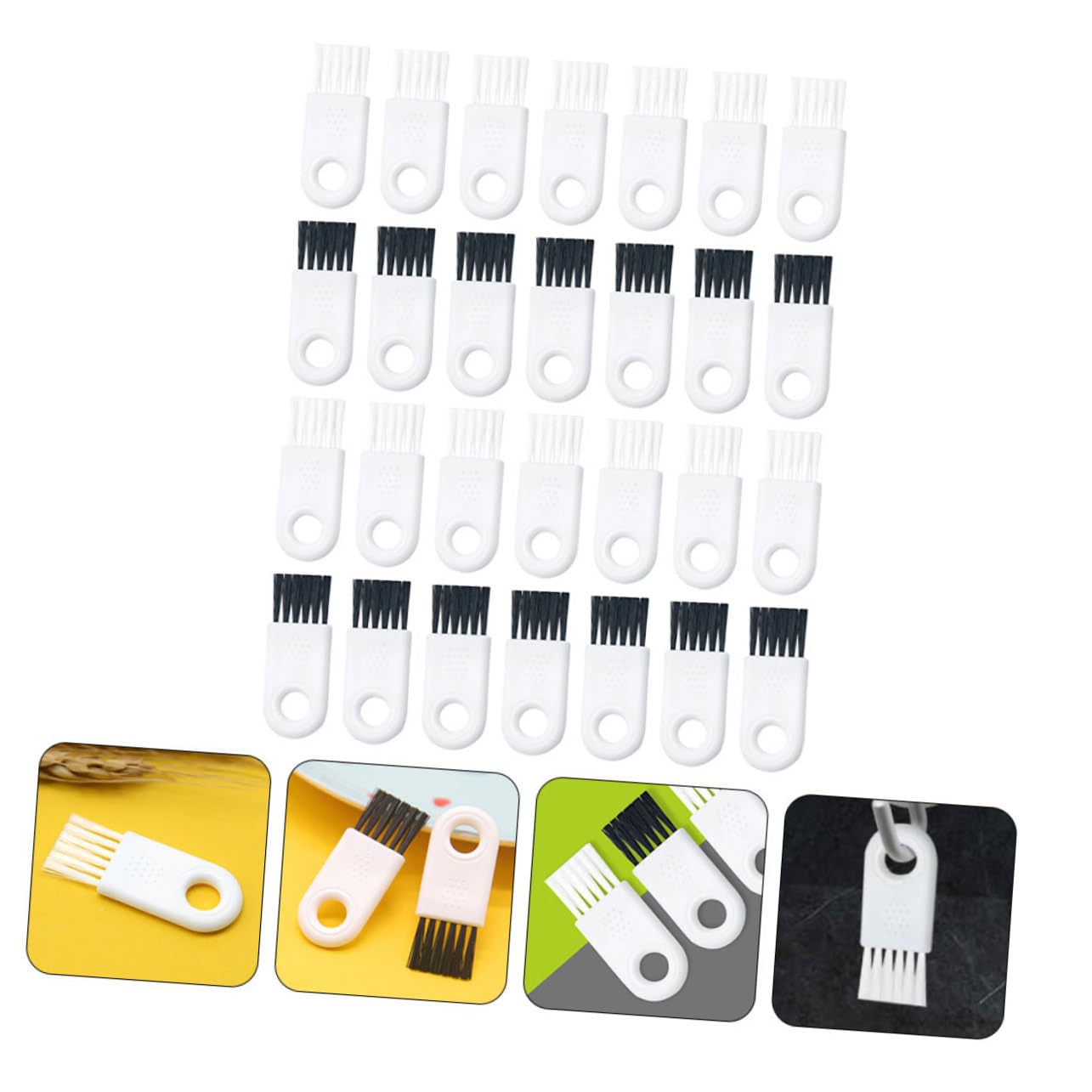 90-Piece Electric Shaver Cleaning Brush Set - Premium ABS Razor Brush & Duster Tool for Electric Razors & Grooming Kits | Perfect for Home, Travel & Professional Barbershops