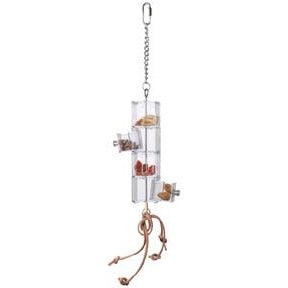 Interactive Foraging Toy for Small Pets - Doors & Drawers Puzzle Feeder for Rabbits, Hamsters, Guinea Pigs - Mental Stimulation & Treat Dispenser for Cage Enrichment - Perfect for Boredom Relief & Natural Foraging Behavior