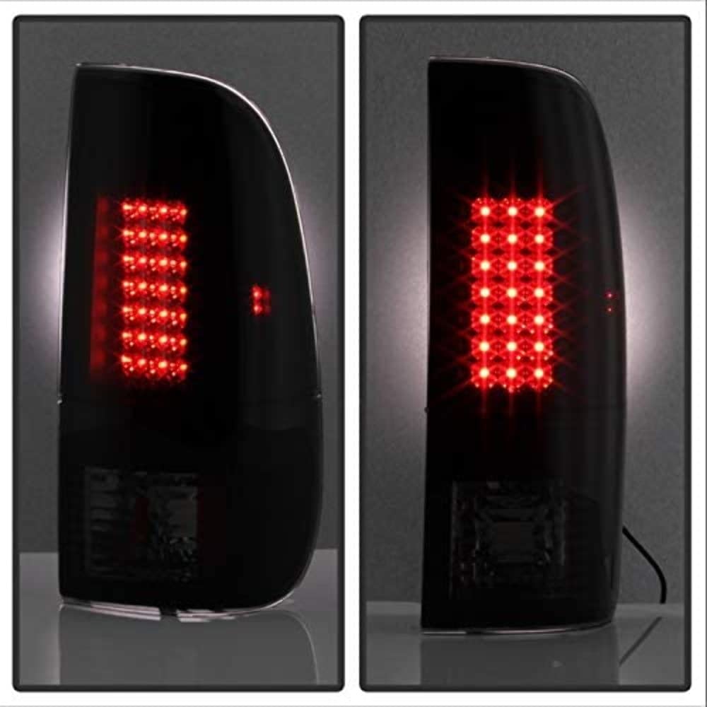 Spyder Auto 5078179 LED Tail Lights - Black/Smoked Lens - High Visibility Brake Lights - Compatible with Select Car Models - Perfect for Night Driving & Enhanced Safety