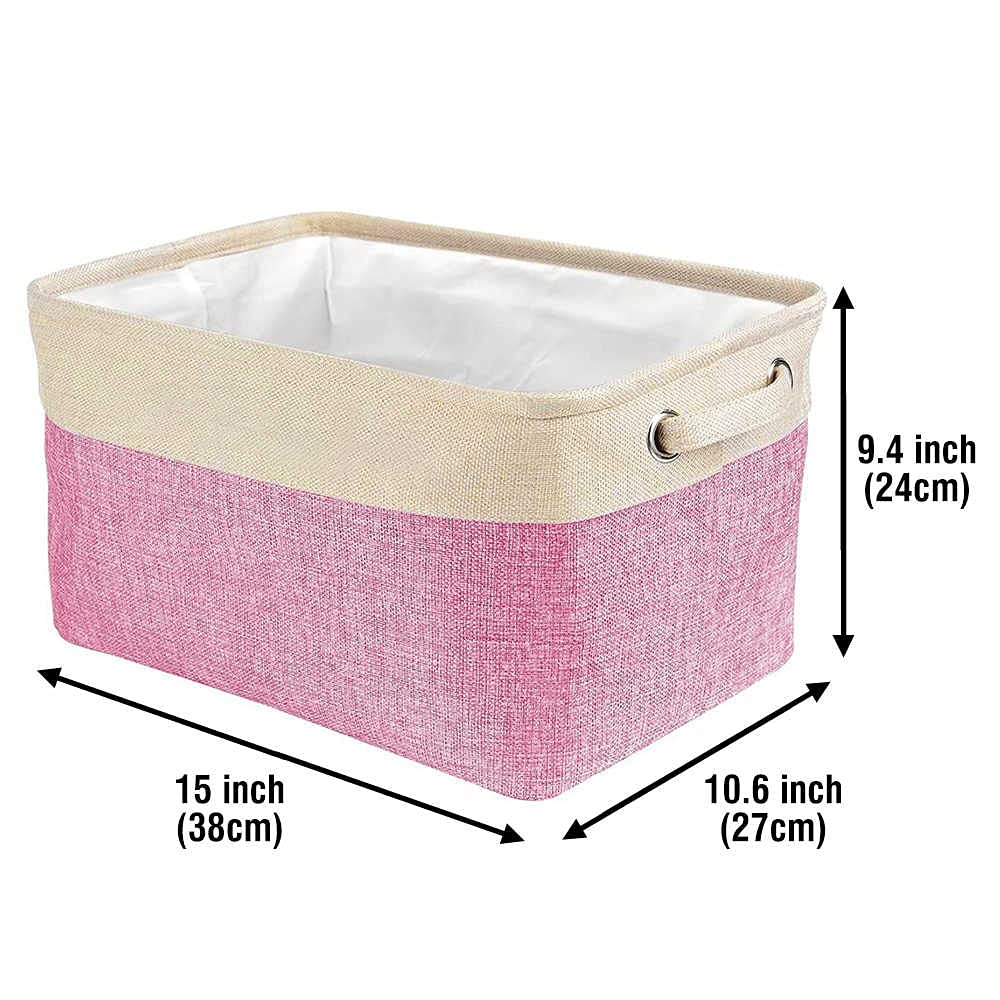 Custom Collapsible Dog Toy Storage Basket with Handles - Foldable Pet Toy Organizer Bin for Golden Labradoodle Dogs & Cats - Perfect for Bedroom, Closet & Home Organization (Brown) - Great for Pet Toy Storage, Travel & Small Space Organization