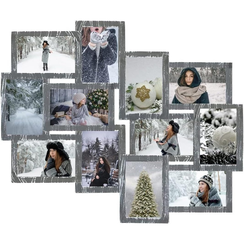 12 Opening Collage Picture Frame for Wall Decor - Display Family Photos, Memories & Artwork in Living Room, Bedroom or Office