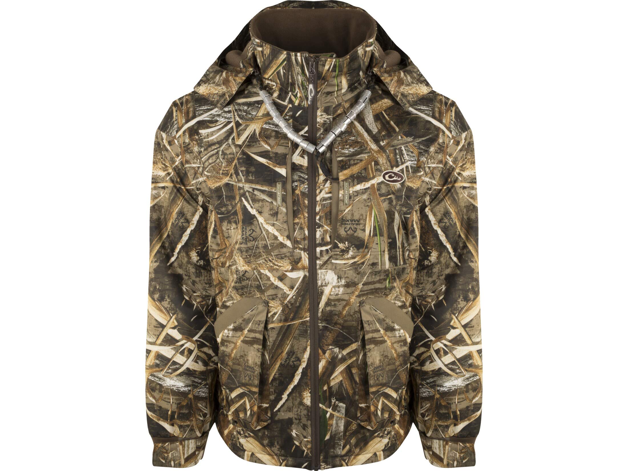 Drake Men's Refuge 3.0 Waterfowl Hunting Jacket - Realtree Max-5 Camo - Waterproof & Windproof - Size Large - Ideal for Duck Hunting & Outdoor Adventures