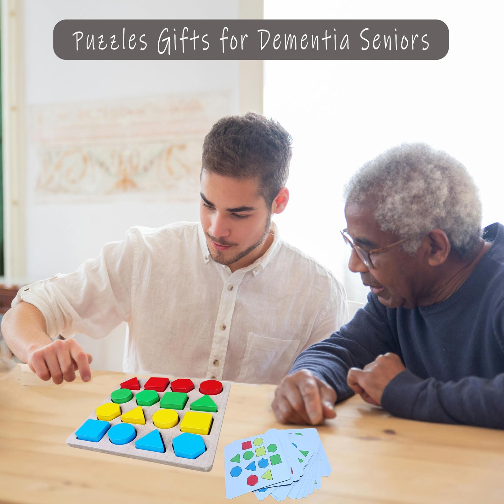 Dementia Puzzles for Seniors - Alzheimer's Cognitive Games for Elderly - Memory Activities & Gifts