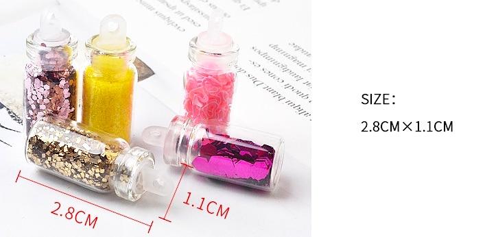 48 Jars Nail Art Glitters, Flakes & Sequins Kit - DIY Nail Decoration for Manicure, Pedicure, Gel Polish, Acrylic Nails & Salon Use