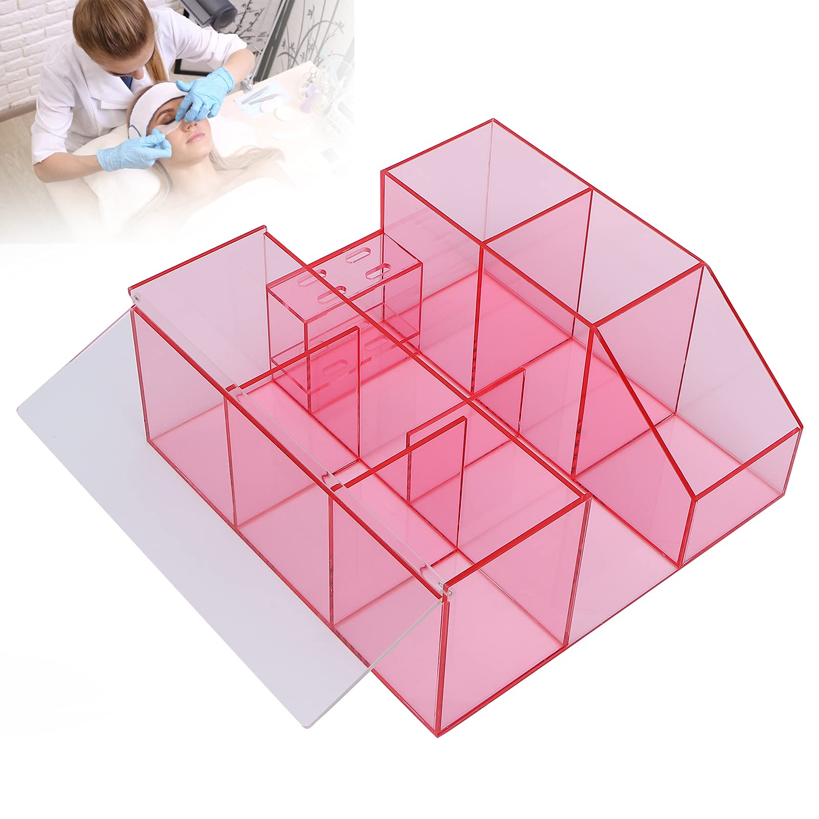 Acrylic Eyelash Storage Box for Salon & Home - Organize & Display Lashes