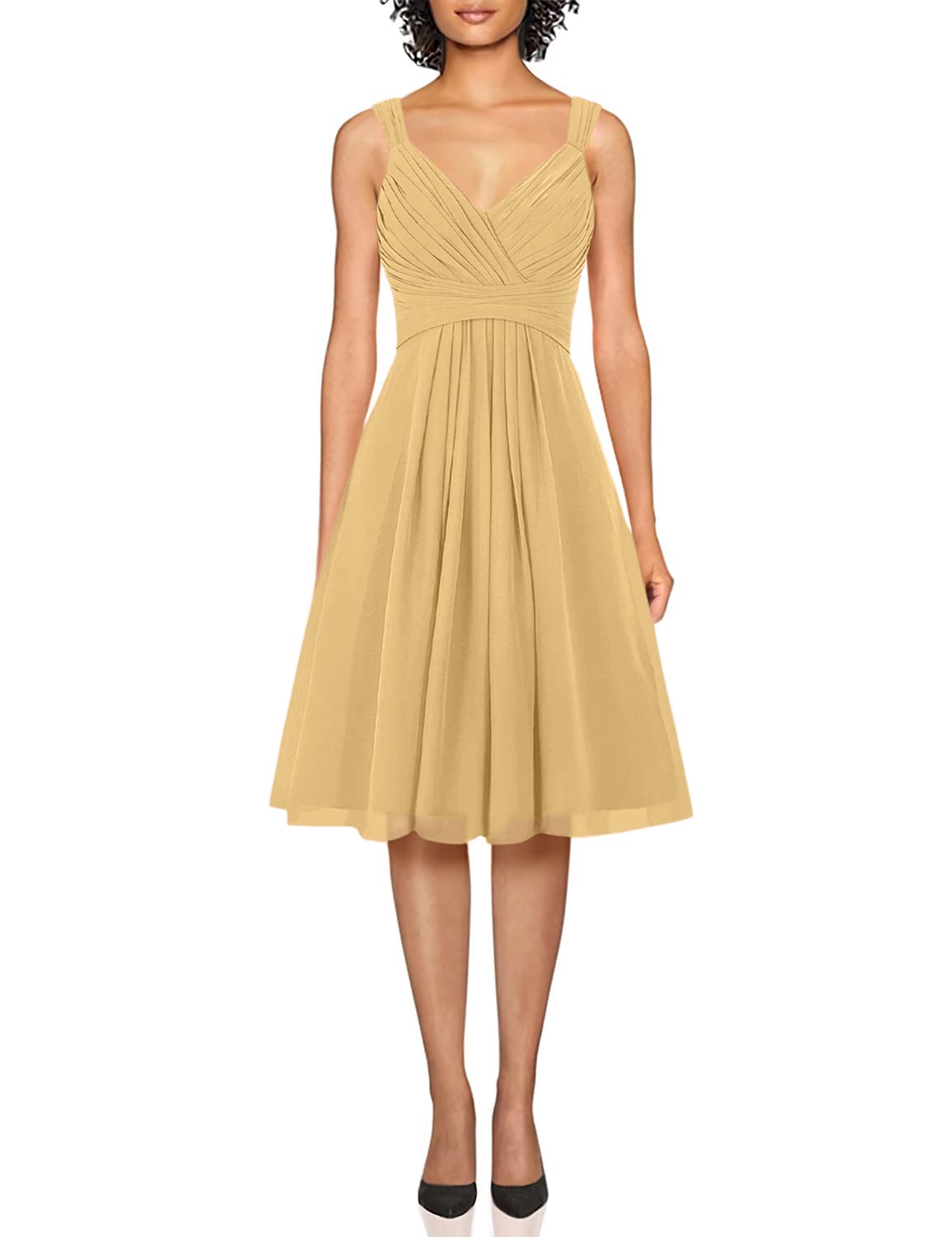 Elegant Short Chiffon Bridesmaid Dresses for Prom & Party - Junior Bridesmaid Formal Gown | Perfect for Weddings, Homecoming & Special Occasions