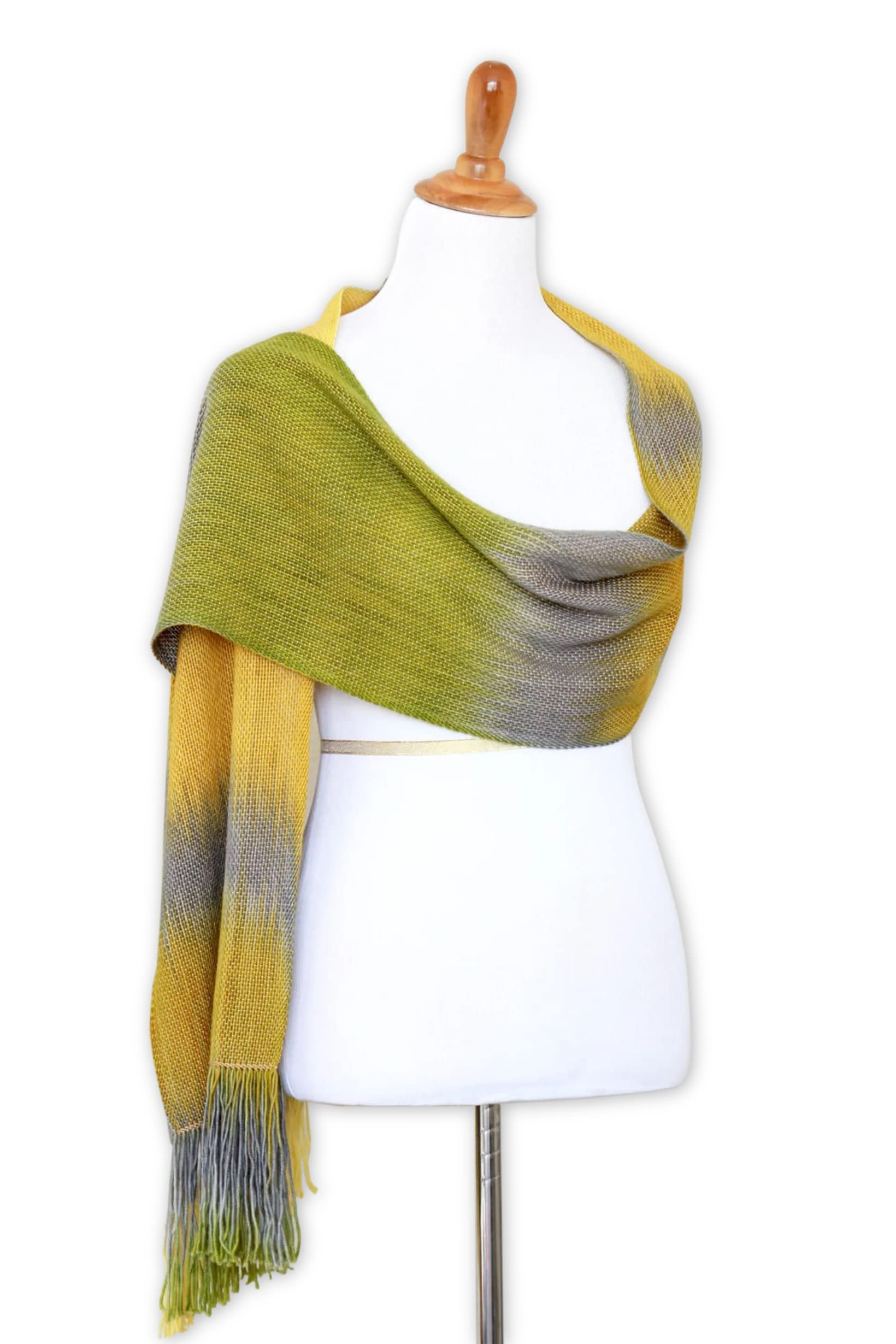 Handwoven Merino Wool Gradient Ombre Scarf - Soft & Warm Winter Accessory for Women - Perfect Gift for Her, Outdoor Activities & Cold Weather Fashion (PNW Inspired)