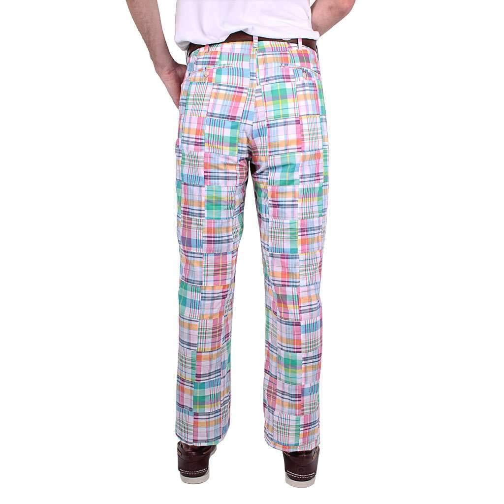 Country Club Prep Women's New Pastel Madras Pants - Lightweight Summer Casual Trousers for Golf, Yacht Club & Preppy Style Outfits