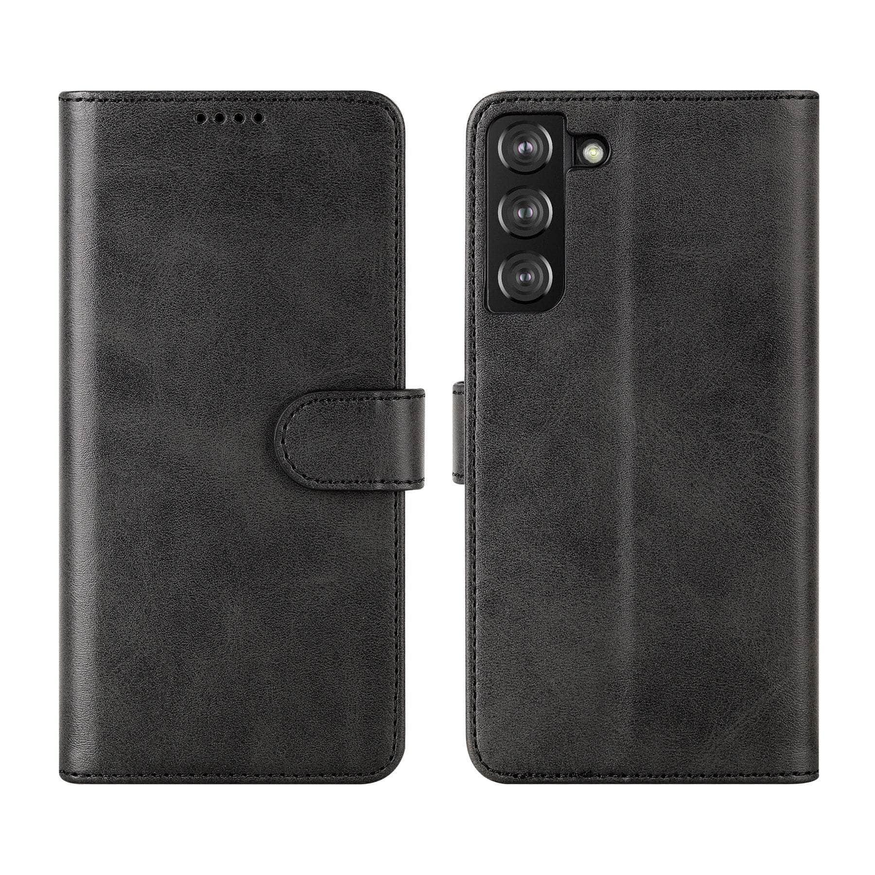 Samsung Galaxy S22 Plus Flip Cover with Card Holder & Kickstand - Perfect for Hands-Free Viewing & Secure Storage