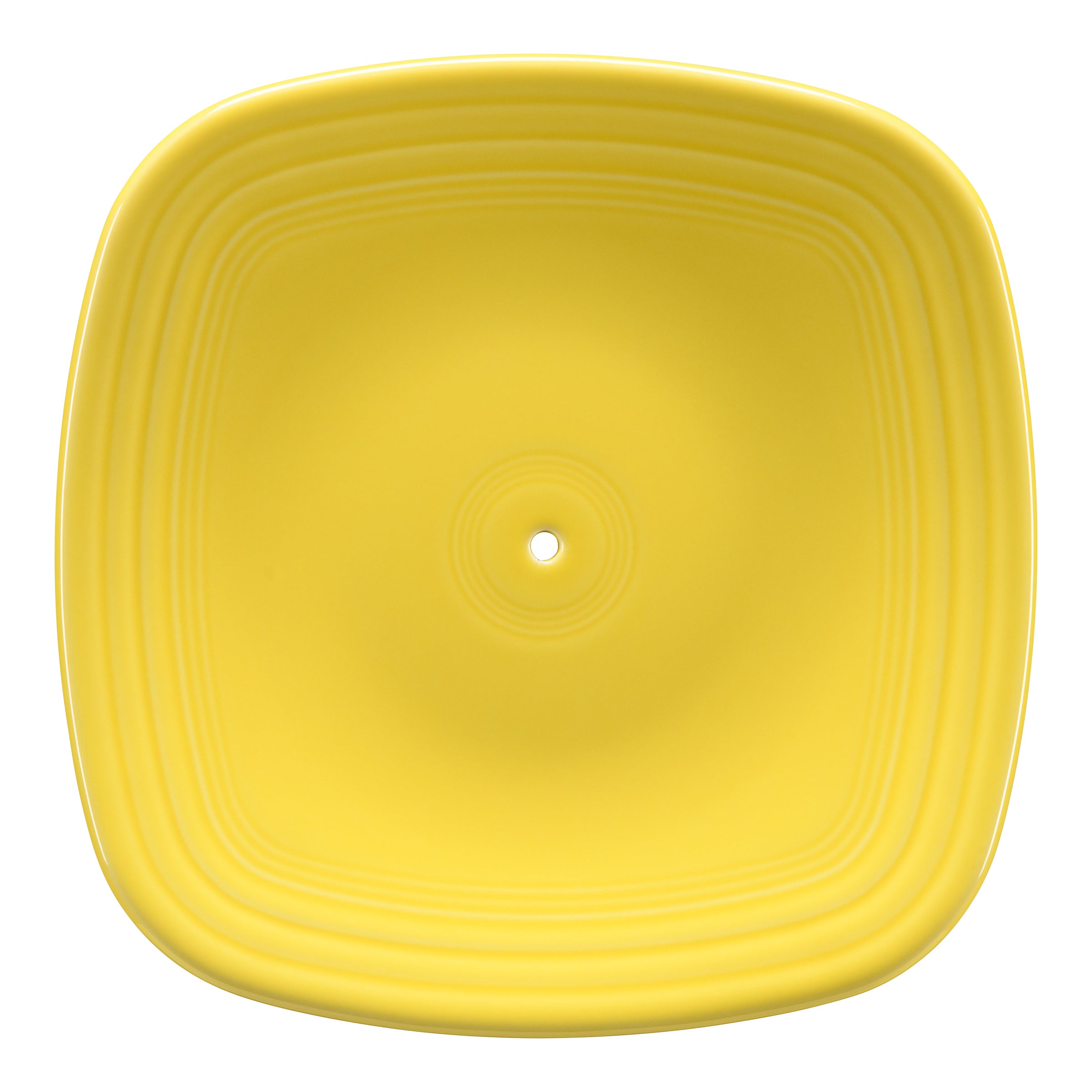Square Luncheon Plate with Hole - Elegant and Functional Serving Dish for Parties, Picnics, and Catering Events