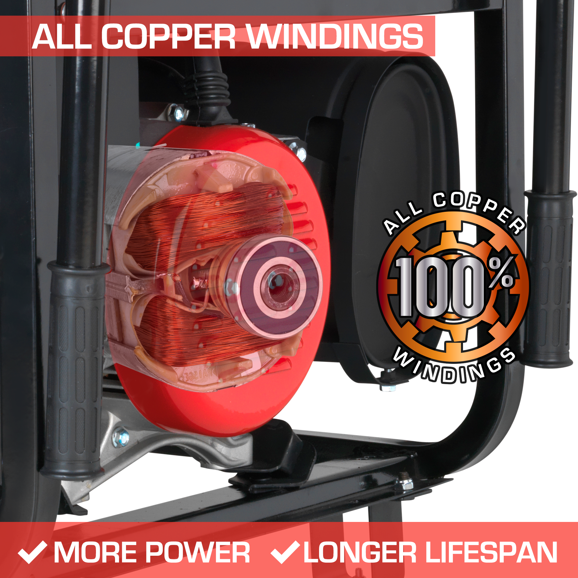 10,000 Watt Dual Fuel Portable Generator - Gas & Propane Powered for Home Backup, Camping & Outdoor Use