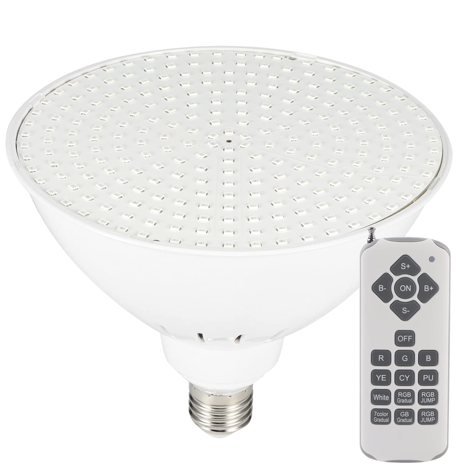 AUNMAS E27 LED Pool Light - RGB Color Changing Bulb with Remote Control, Waterproof Underwater Lamp for Swimming Pools, Spas & Fountains | Perfect for Backyard, Garden & Landscape Lighting