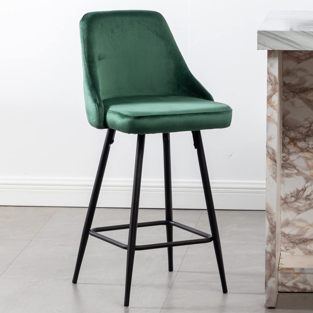 BTEXPERT® Set of 2 Premium Upholstered Dining Bar Stools - 25