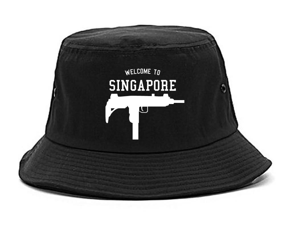 Uzi Machine Guns Country Bucket Hat - Singapore Inspired Military Style Sun Hat for Men & Women | Perfect for Outdoor Activities, Concerts & Streetwear Fashion