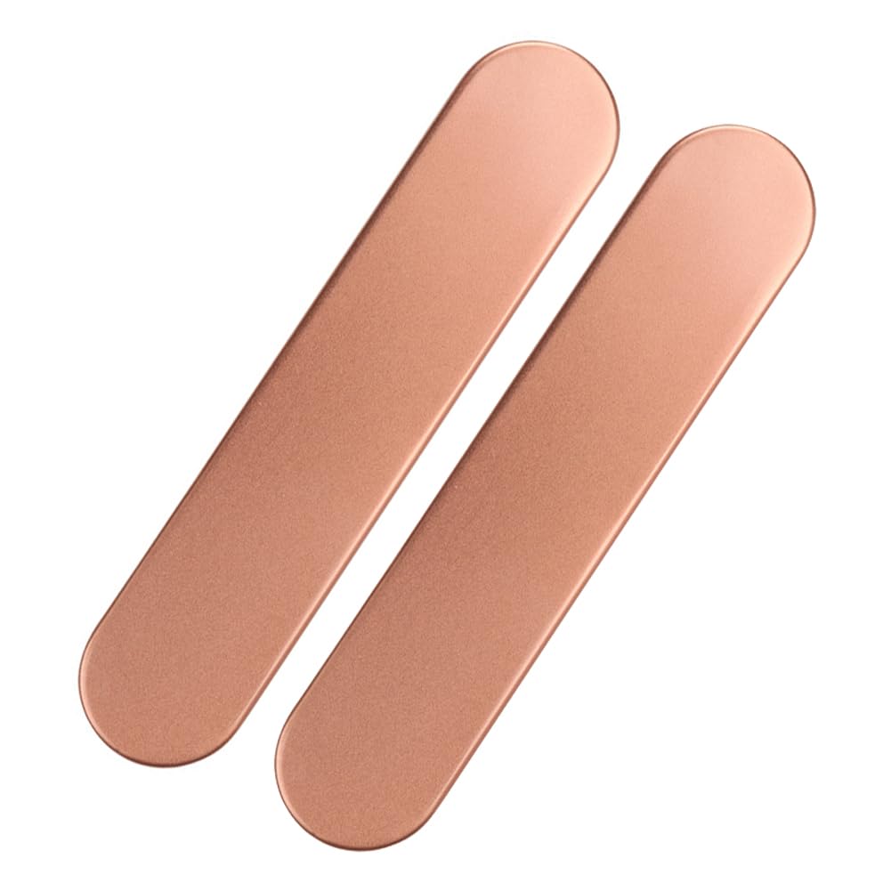 2-Piece Rose Gold Metal Eyelash Tweezer Case Box with 2 Slots - Professional Lash Tweezer Organizer & Storage Case for Salon, Travel, and Home Makeup Organization