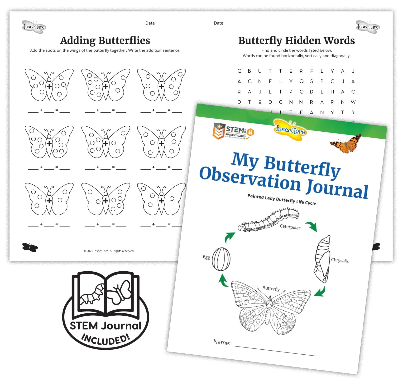 Insect Lore Butterfly Garden Kit with Voucher (PREPAID) - Grow Live Butterflies at Home for Kids Educational STEM Activity