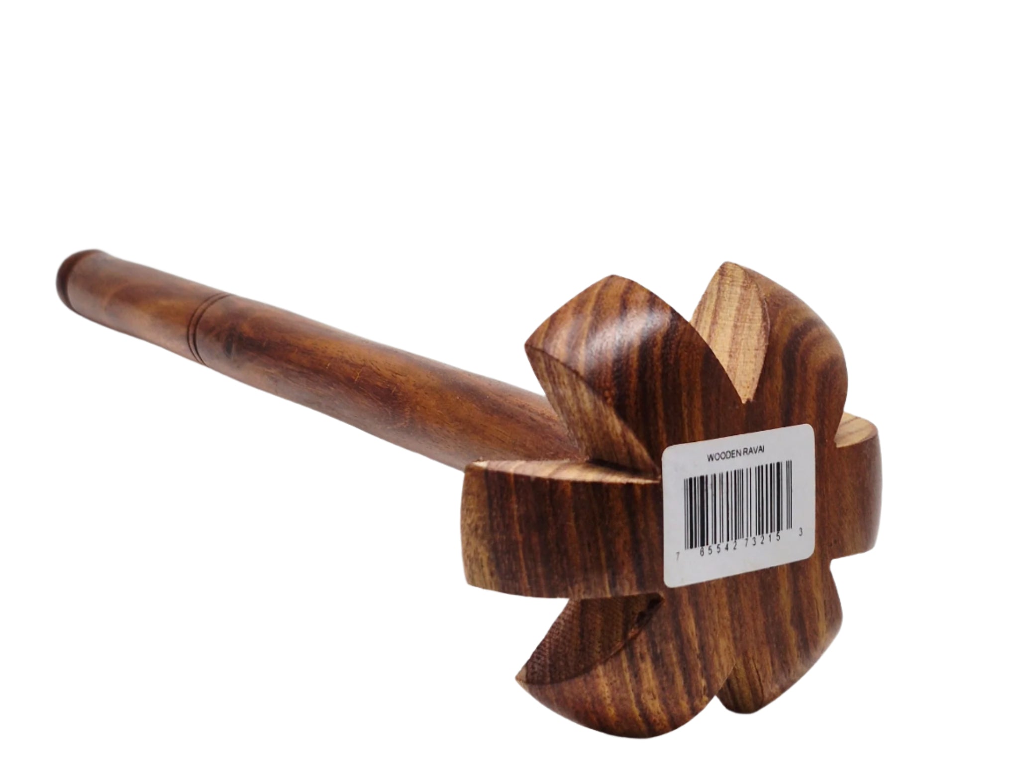 Handmade Wooden Kitchen Masher - Traditional Dal Ghotni Mixer & Potato Blender Tool for Indian Cooking, Purees & Dough - Eco-Friendly Wooden Utensil for Home Chefs