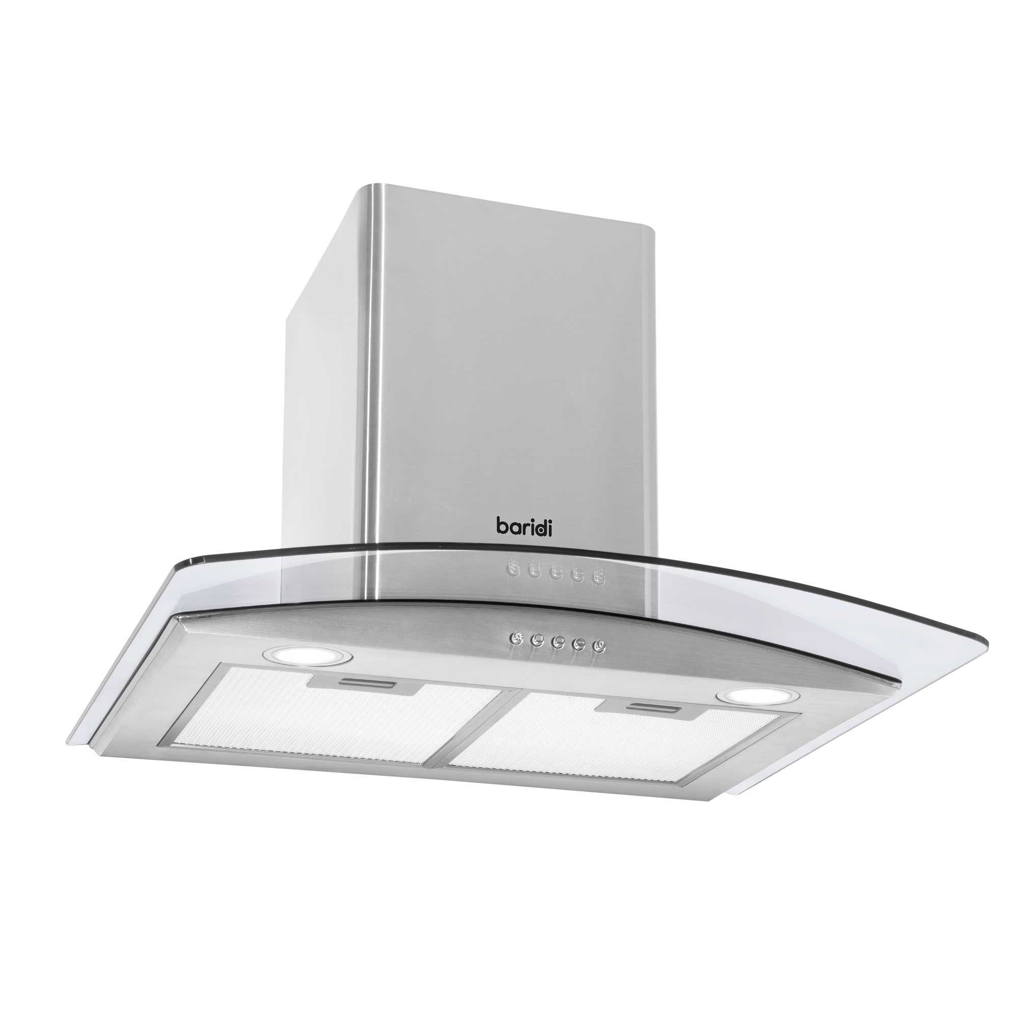 Baridi 4 Zone Ceramic Hob with 5 Function Fan Assisted Oven & Curved Glass Cooker Hood Bundle - DH187 | Premium Kitchen Appliance Set for Modern Homes | Perfect for Baking, Roasting & Cooking Family Meals