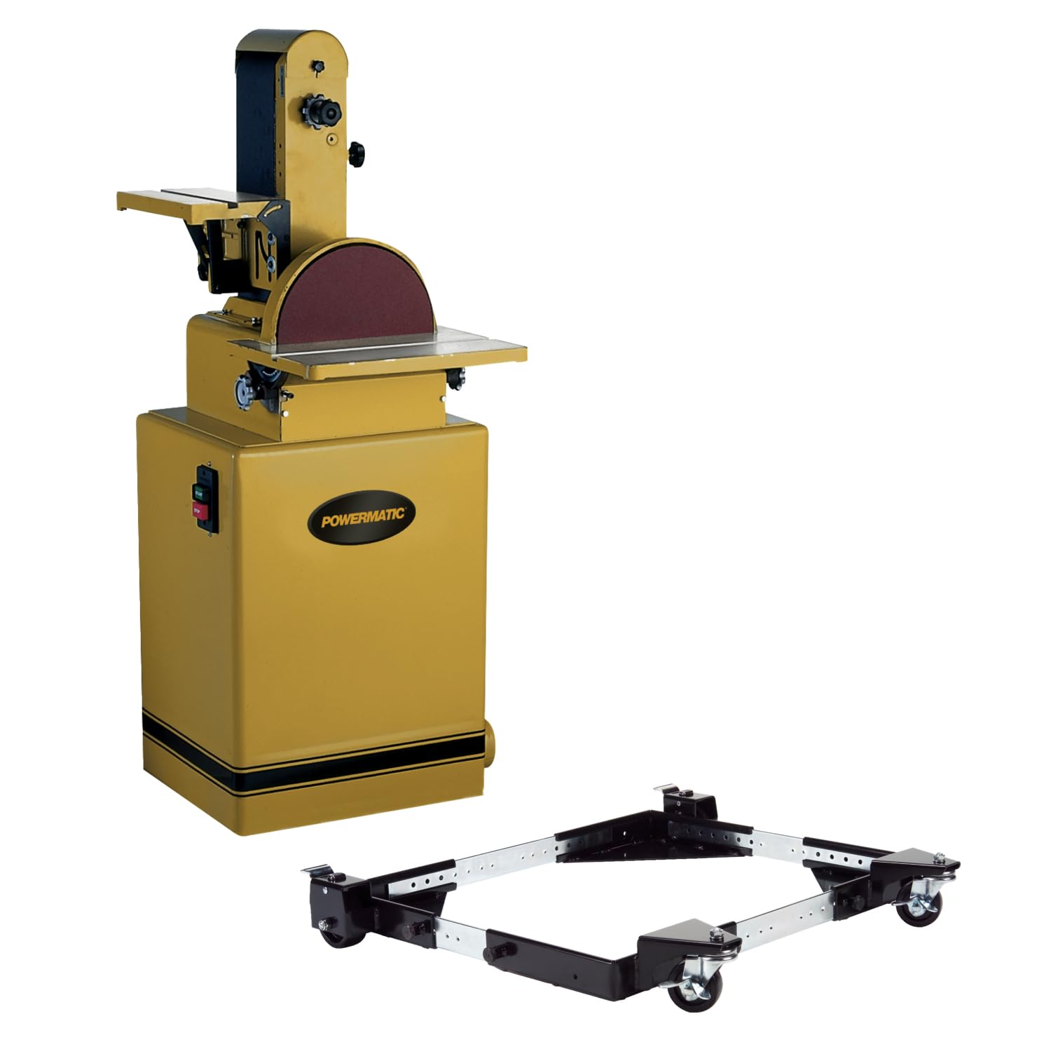 Powermatic 1791292K Model 31A 6-Inch/12-Inch 2HP Belt/Disc Sander with JMB-UMB Mobile Base - 230/460V 3 Phase for Woodworking & Metalworking | Workshop & Industrial Use