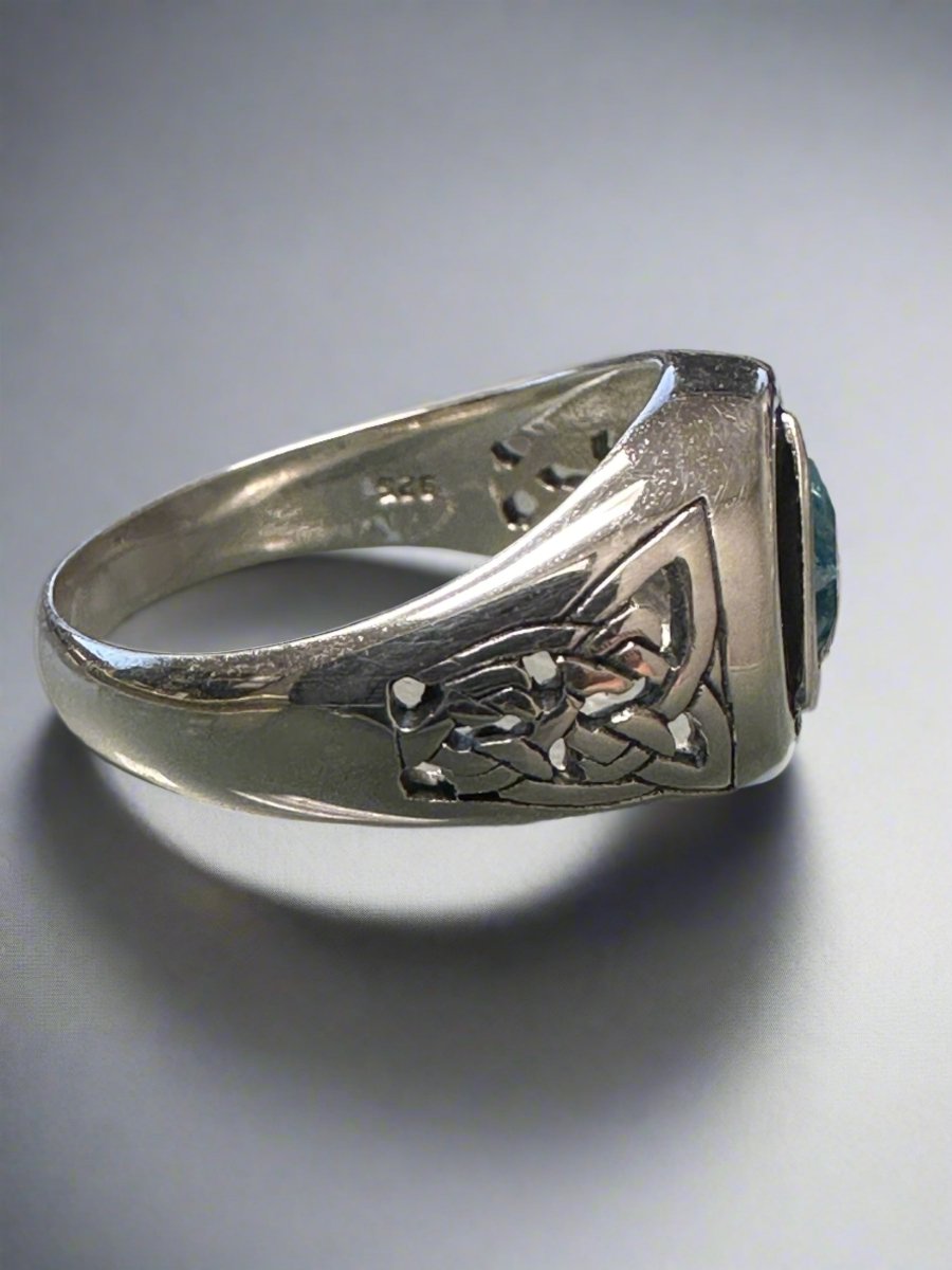 Celtic AA Recovery Silver Ring for Men & Women - Strength & Unity Symbol TR1020 - Perfect for Gifts, Weddings & Spiritual Healing