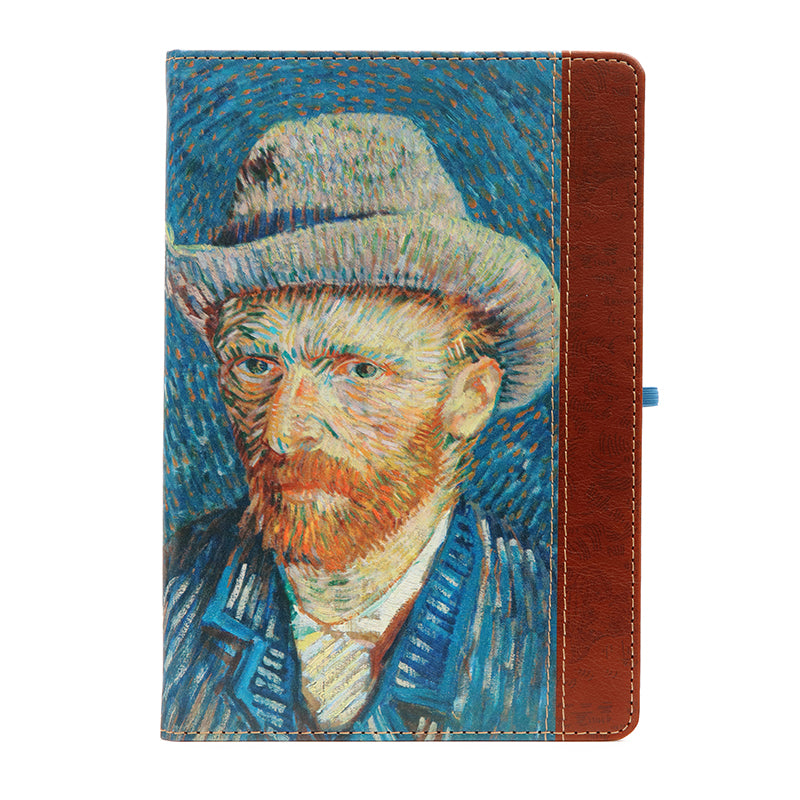 Van Gogh Self Portrait with Grey Felt Hat Notebook - Lined Journal for Writing, Sketching & Note Taking - Perfect Gift for Artists, Students & Office Use