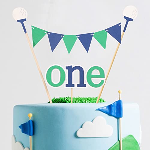 Golf First Birthday Cake Topper