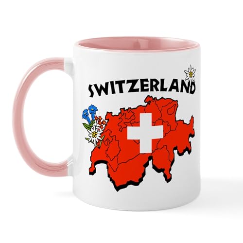 White/Pink Inside - Switzerland Mug