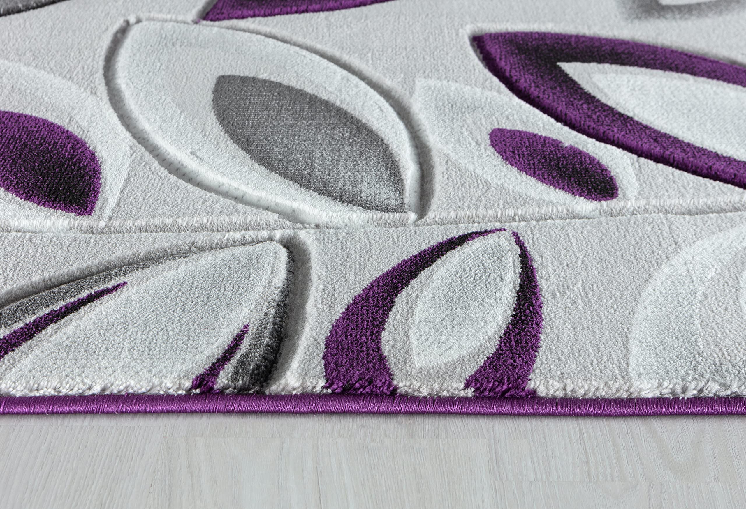 Hand-Carved Abstract Modern Area Rug - Premium Soft Non-Shedding Carpet for Living Room, Bedroom & Dining Room - Perfect for Contemporary Home Decor & Cozy Spaces