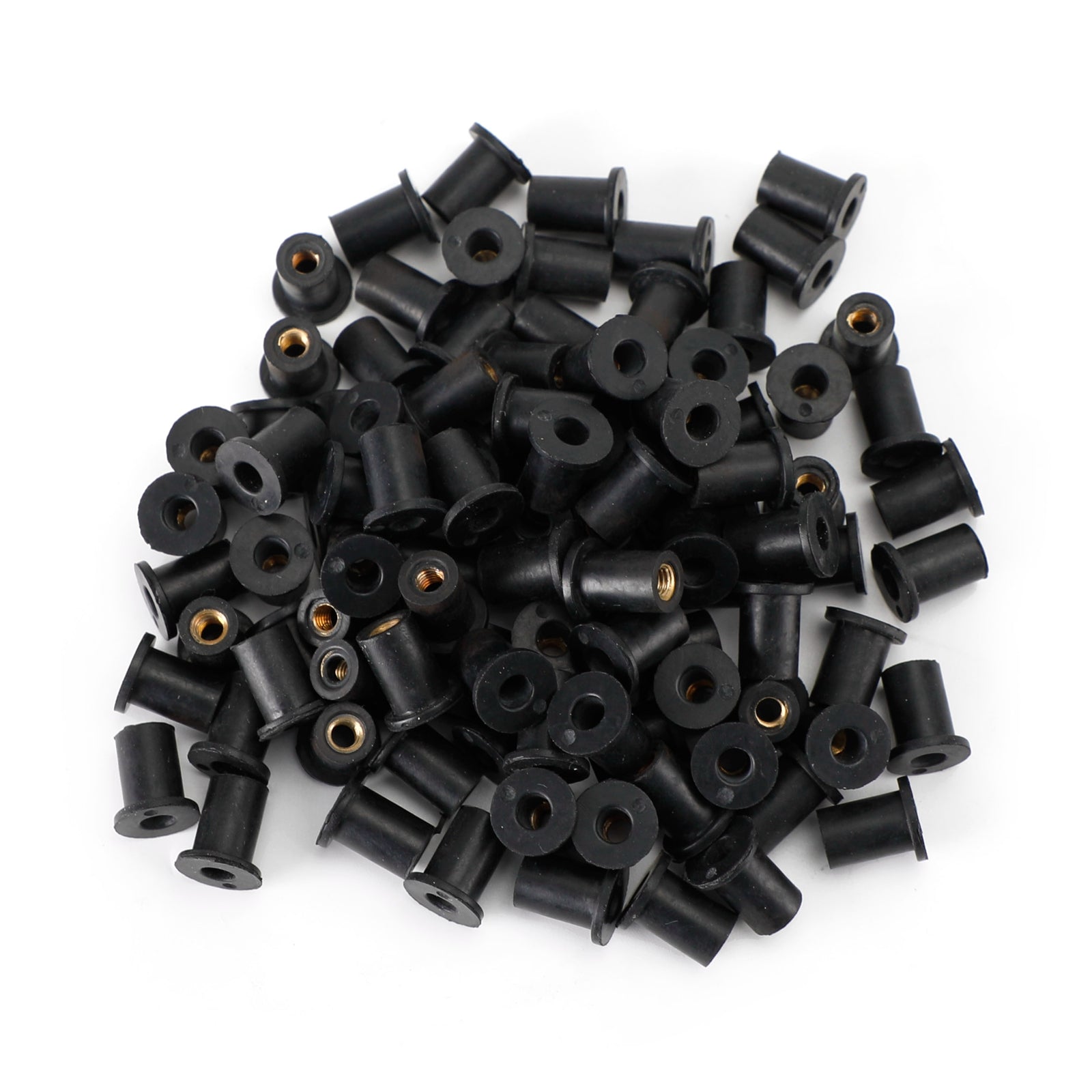 100-Pack M4 Rubber Well Nuts (8mm/5/16