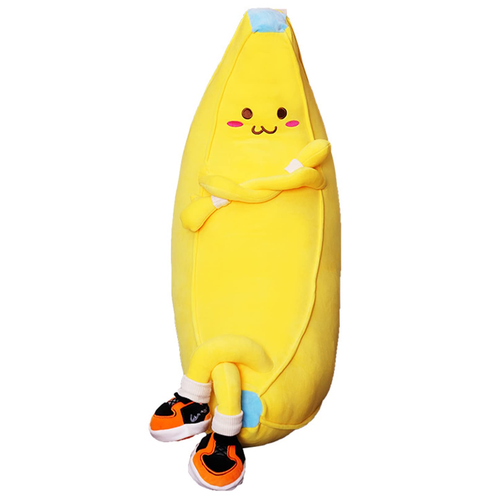 LVHUA Banana Stuffed Animal Plush Toy - Cute Fruit Shaped Hug Pillow, Soft Sleeping Doll Gift for Kids & Adults (Birthday, Valentine's Day, Christmas) - Perfect for Bedtime, Nursery Decor & Stress Relief