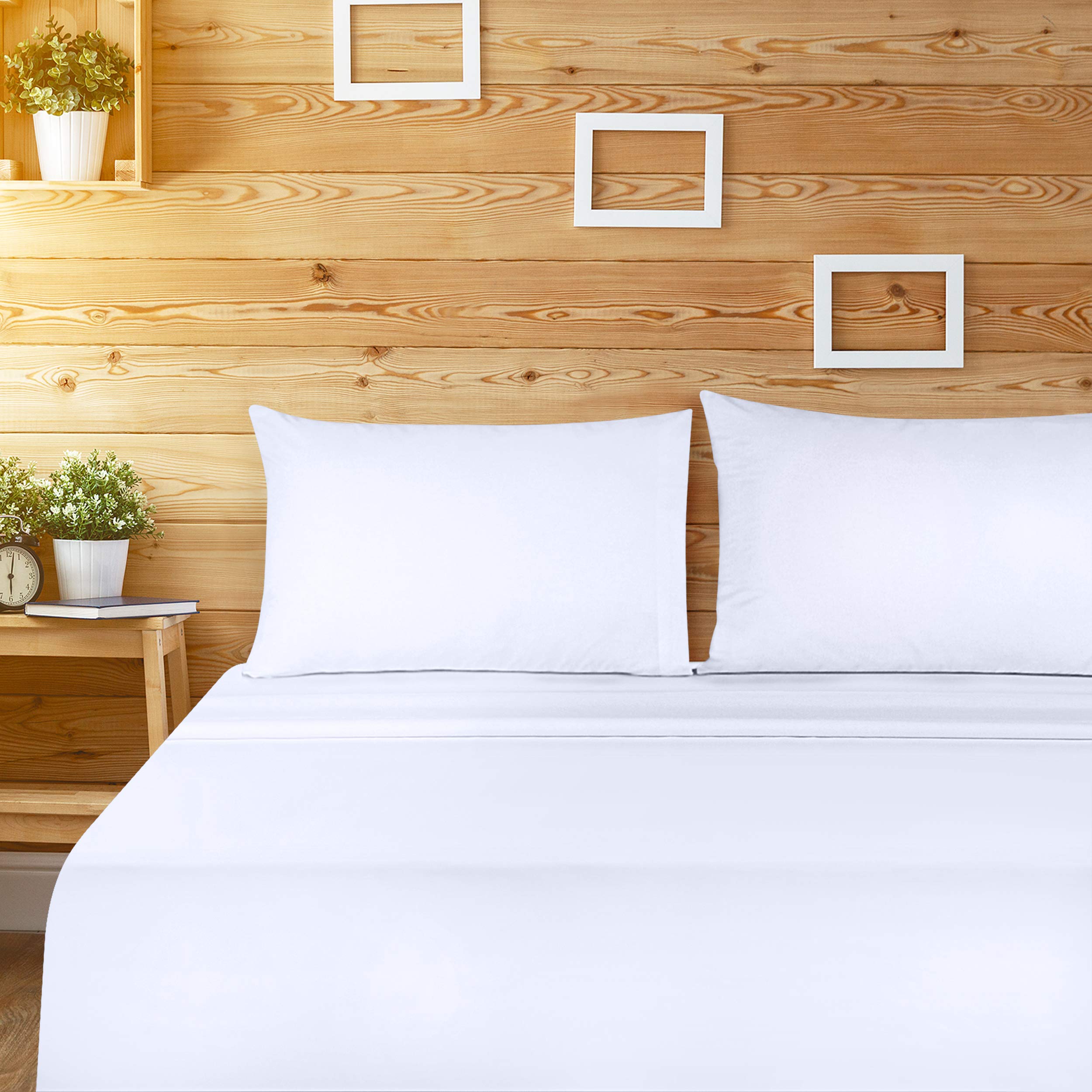 Utopia Bedding Brushed Microfiber Pillowcases - Queen Size (Pack of 120) - Soft Hypoallergenic Pillow Covers for Hotels, Dorms & Home Use - White