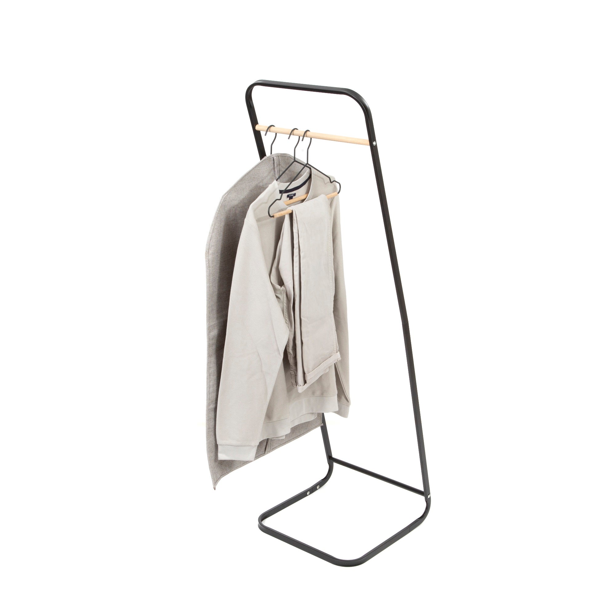 Black Clothes Rail - Heavy Duty Garment Rack for Hanging Clothes, Durable Metal Clothing Rack for Closet, Laundry Room, or Retail Store Display - Perfect for Organizing Wardrobe, Drying Laundry, or Showcasing Outfits