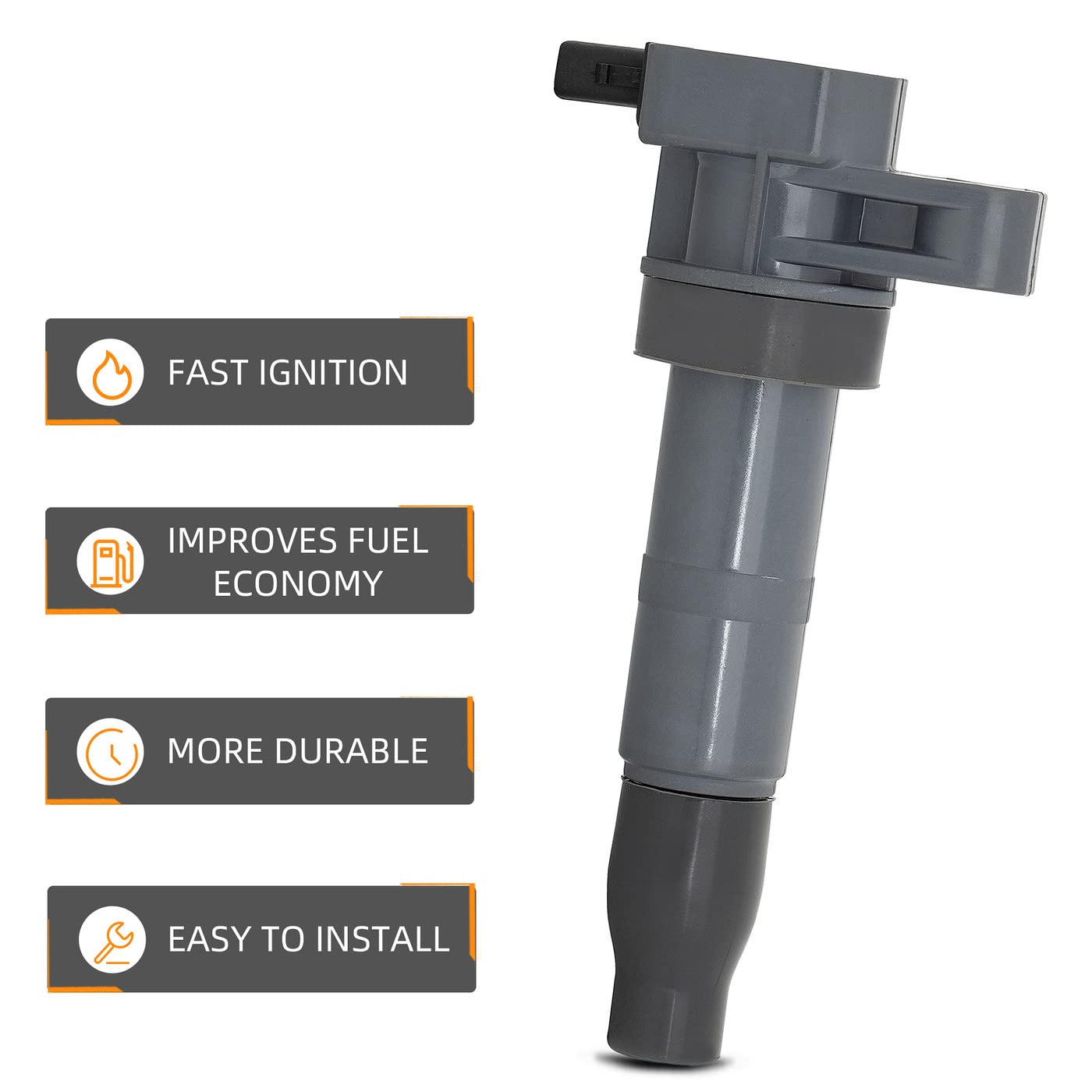 High-Quality Ignition Coil Replacement for Hyundai Azera, Kia Cadenza, Santa Fe, Sonata, Veracruz, Sorento & More - Compatible with L4 V6 Engines - Perfect for DIY Auto Repair & Engine Performance Enhancement