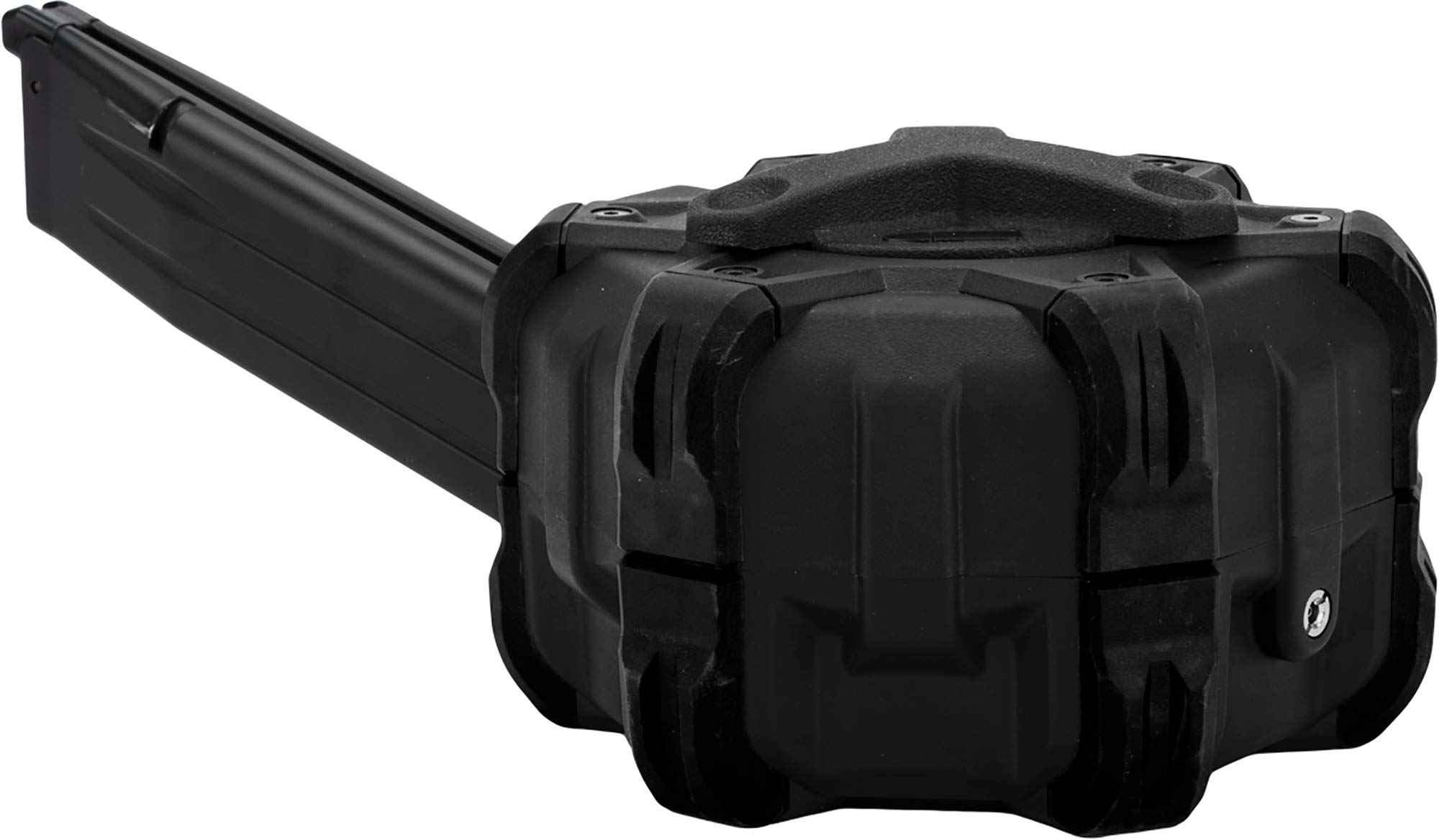 AW Custom Drum Airsoft Magazine for Gas Blowback Pistols & Rifles - Compatible with TM Hi-Capa Models (Black) | High-Capacity Airsoft Accessory for Tactical Training & Competitive Shooting