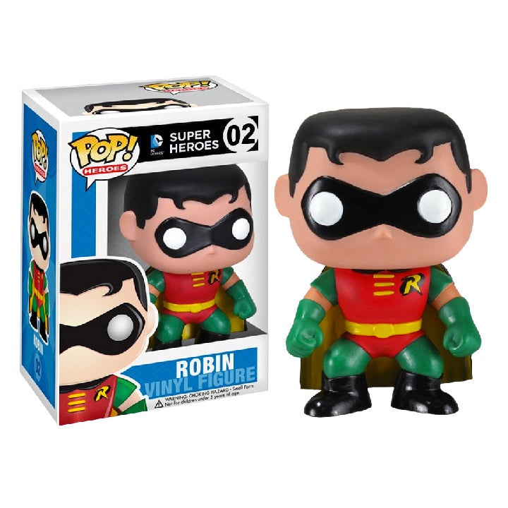 DC Universe Pop! Vinyl Figure Robin [02] - Collectible Funko Pop! Bobblehead for DC Comics Fans, Perfect for Display & Gifting