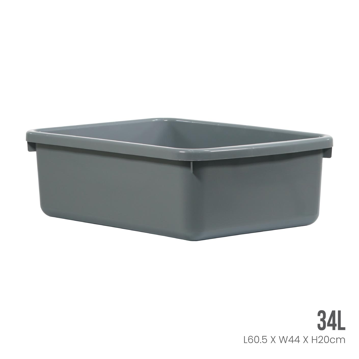 Heavy Duty Industrial Plastic Storage Container (ID3906) - Stackable Bins for Warehouse Organization, Garage Storage & Commercial Use