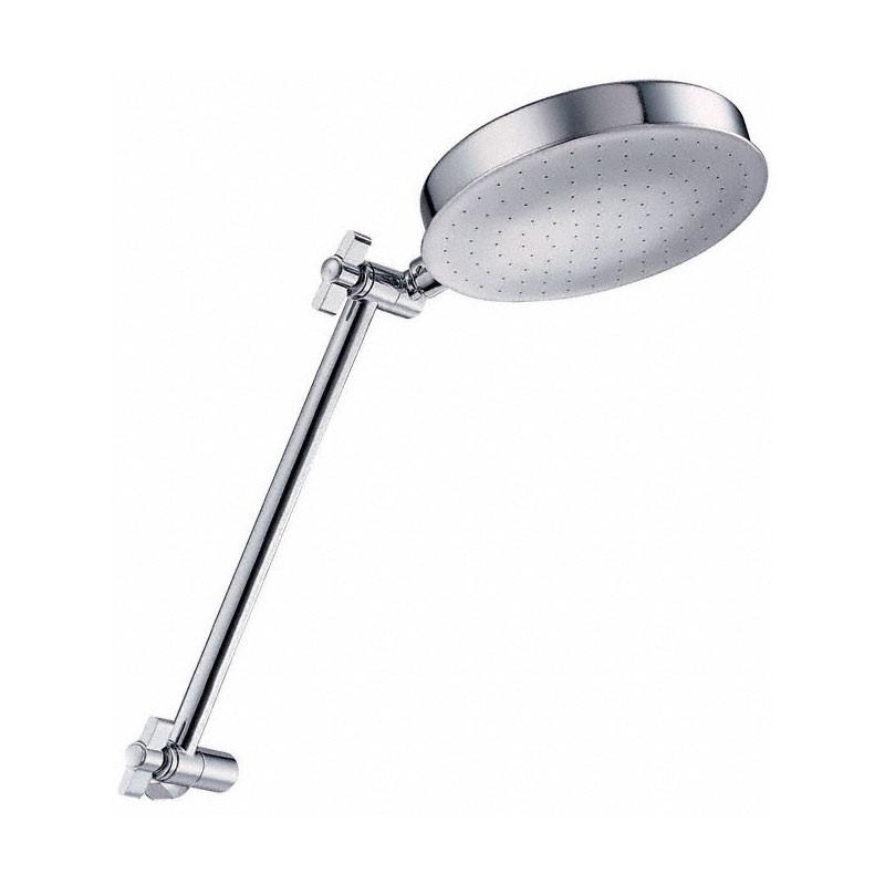 Danze Chrome 6 Downpour Showerhead with 9 Adjustable Height Shower Arm - Luxury Rainfall Shower System for Spa-Like Bathroom Experience