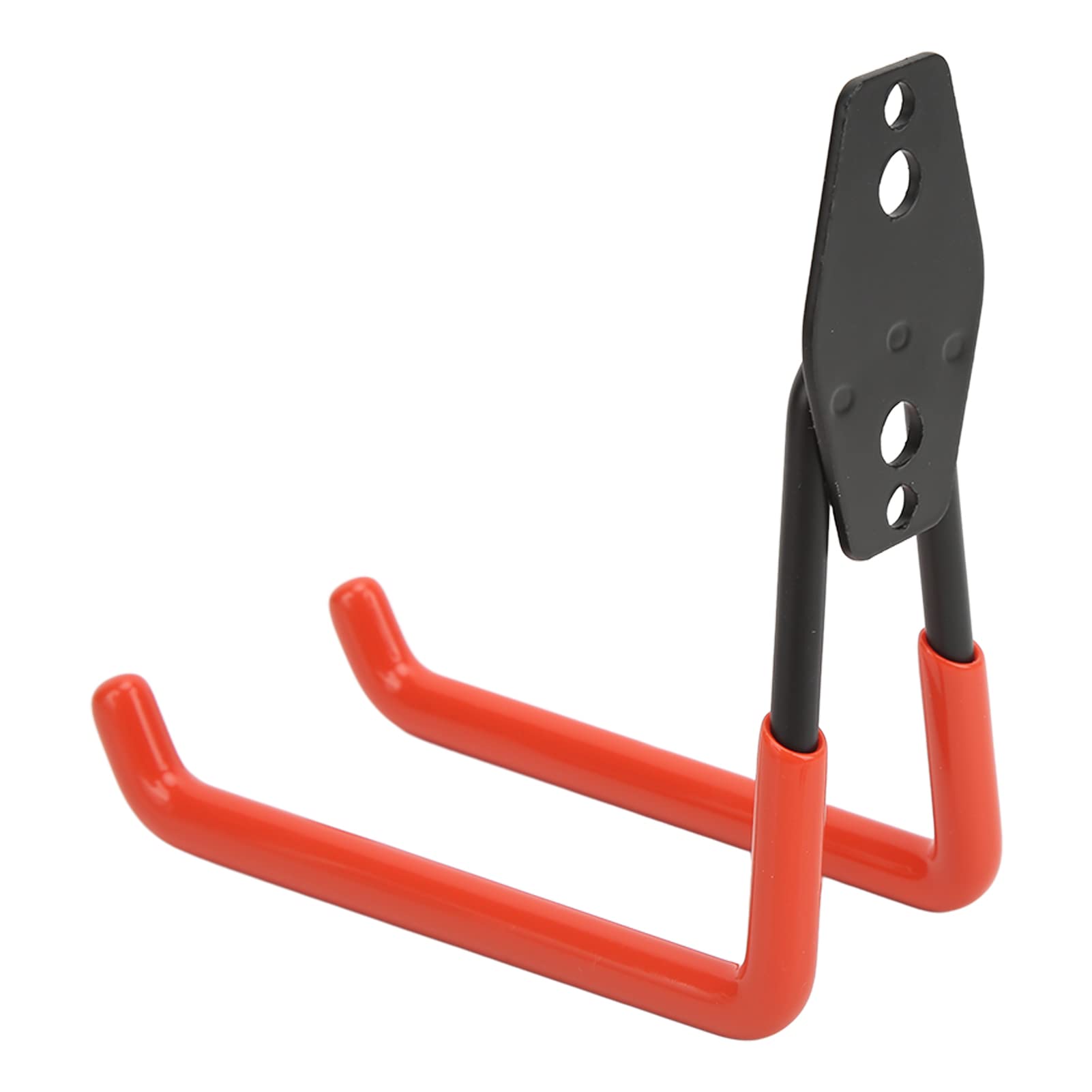 Heavy Duty Orange Metal Garage Hooks - 2 Pack Wall Mounted Storage Hooks for Bicycles, Tools, Garden Equipment - Perfect for Garage, Shed, Balcony Organization