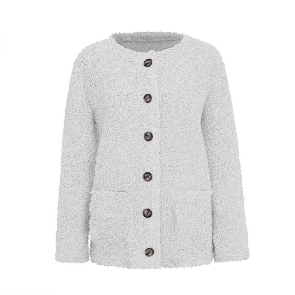 2024 Women's Winter Coat - Soft Fleece Jacket with Fuzzy Sherpa Lining | Open Front Cardigan Style | Warm Casual Outerwear for Cold Weather | Perfect for Work, Travel & Daily Wear