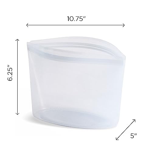 Stasher Premium Silicone Reusable Food Storage Bags - 6-Cup Bowl | BPA-Free, Leakproof, Eco-Friendly | Microwave, Dishwasher, Oven & Freezer Safe | Perfect for Meal Prep, Sous Vide Cooking & Snack Storage