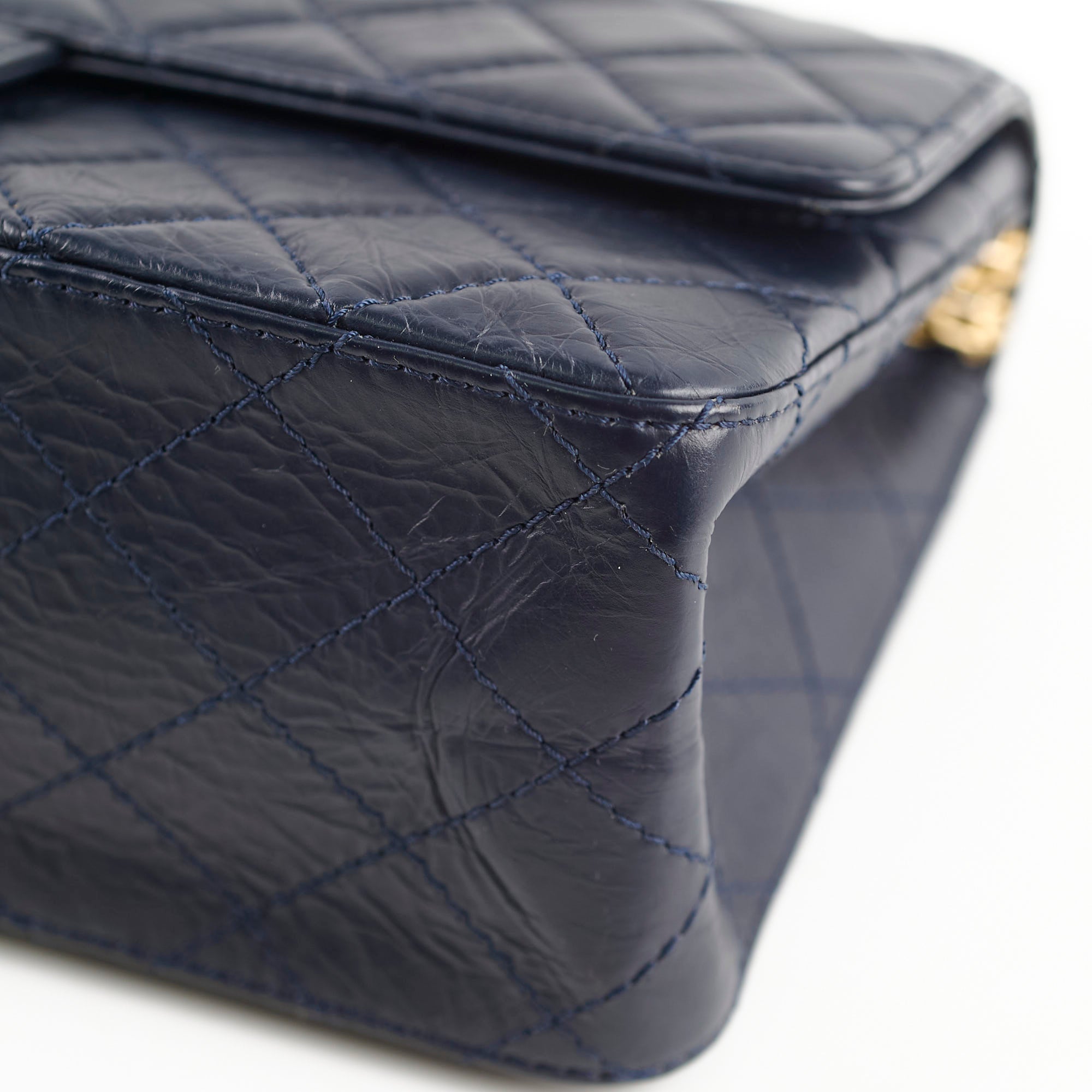 Chanel Reissue 226 Navy Calfskin Leather Handbag - Classic Flap Bag Series 24 | Luxury Designer Purse for Women, Perfect for Work, Evening Events & Special Occasions