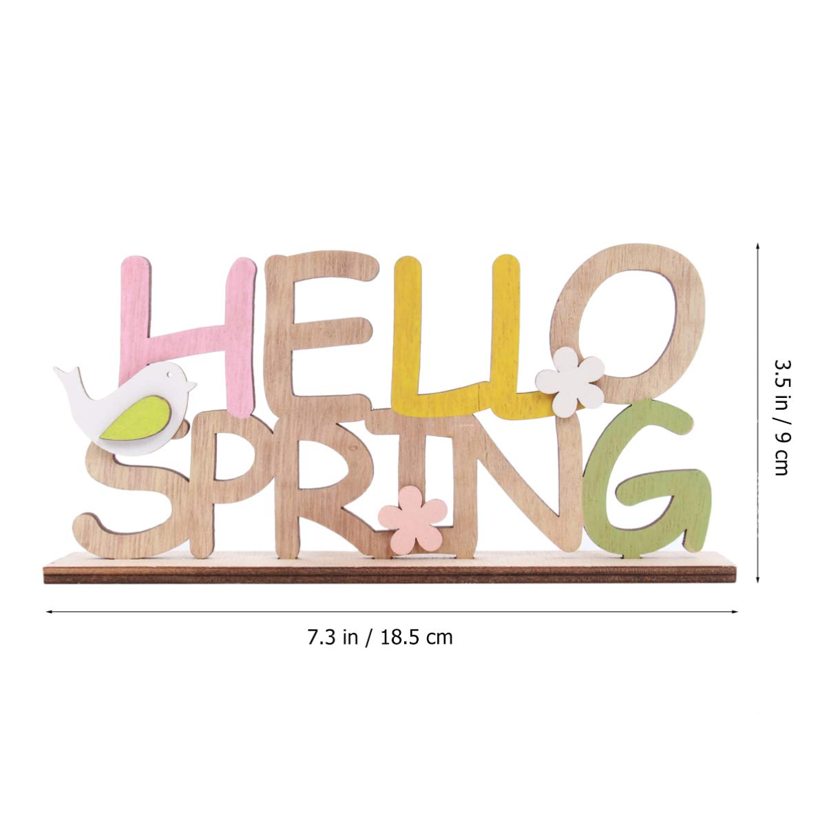 KESYOO Wooden Desk Sign - Spring Lighthouse Decor for Home, Office & Easter Table - Wooden Tray for Serving, Party Supplies & Home Decor - Perfect for Spring Decorations, Dining Table Centerpiece & Gift Giving