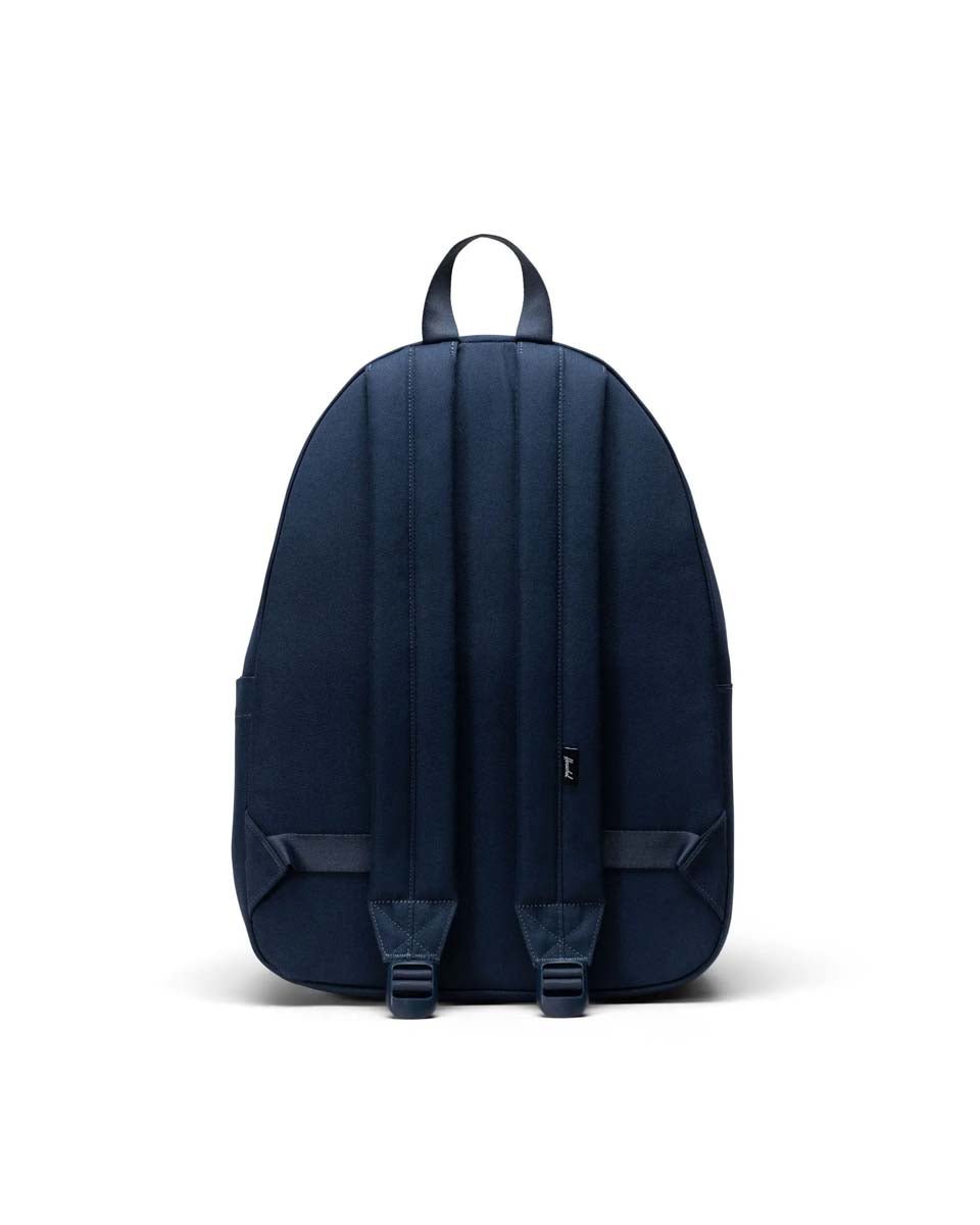 Herschel Classic Backpack for Men & Women - Water-Resistant Laptop Backpack with Padded Sleeve, Navy Blue - Perfect for School, Work, Travel & Everyday Use